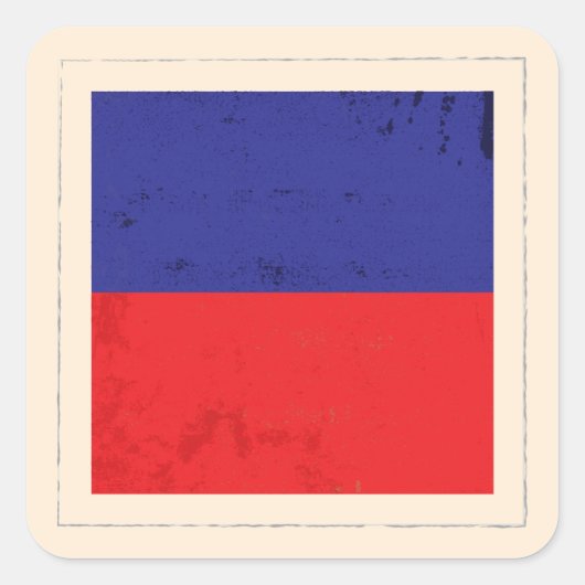 Signaalvlag (Nautical Letter "E") Vierkante Sticker (Voorkant)