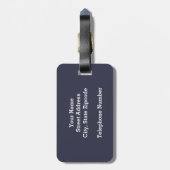 Signaalvlag (Nautical Letter "M") Bagagelabel (Achterkant verticaal)