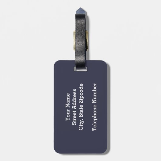 Signaalvlag (Nautisch letter "A") Bagagelabel (Achterkant verticaal)