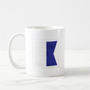 Signaalvlag (Nautisch letter "A") Koffiemok