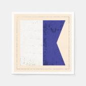 Signaalvlag (Nautisch letter "A") Servetten (Voorkant)