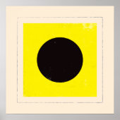 Signaalvlag Nautisch letter "I" Poster (Voorkant)