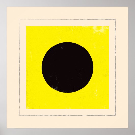 Signaalvlag Nautisch letter "I" Poster (Voorkant)