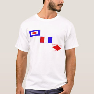 Signaalvlaggen wtf t-shirt