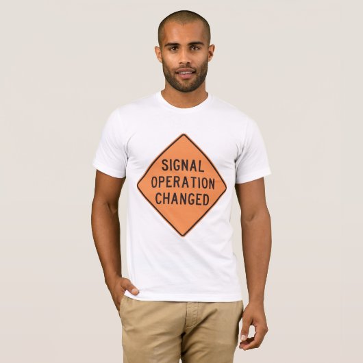 Signaalwerking Gewijzigd Mannen T-Shirt (Voorkant volledig)