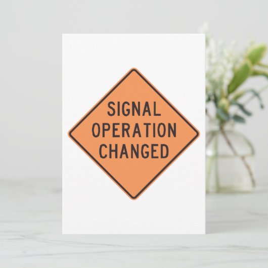 Signaalwerking Gewijzigde uitnodigingen (Staand voorkant)