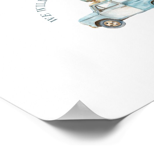 Signable Schrijven op Afscheidsfeest Printable Poster (Hoek)