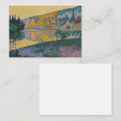 Signac - de Andelys, die Zon plaatsen, Opus 135 Notitiekaartje (Voorkant / Achterkant)