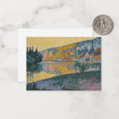 Signac - de Andelys, die Zon plaatsen, Opus 135 Notitiekaartje (Voorkant / Achterkant in situ)