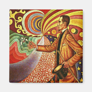 Signac: Portret van Felix Feneon Magneet