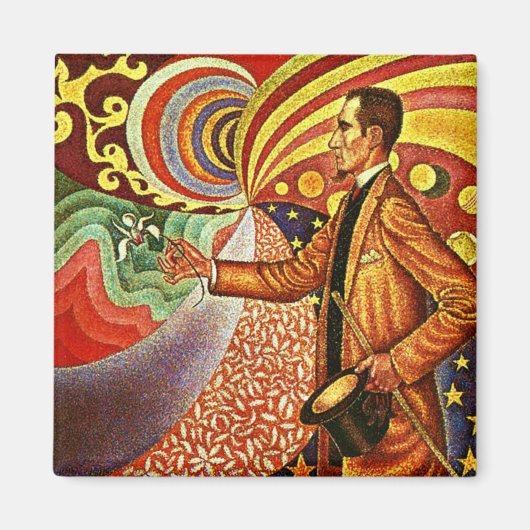 Signac: Portret van Felix Feneon Magneet (Voorkant)