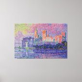 Signac's Le Château des Papes Canvas Afdruk (Voorkant)