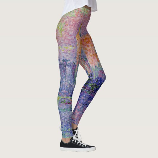 Signac's Le Château des Papes Leggings (Rechts)