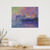 Signac's Le Château des Papes Poster (Keuken)