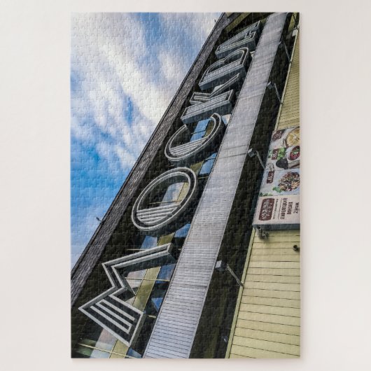 Signage van het treinstation van Moskou Legpuzzel (Verticaal)