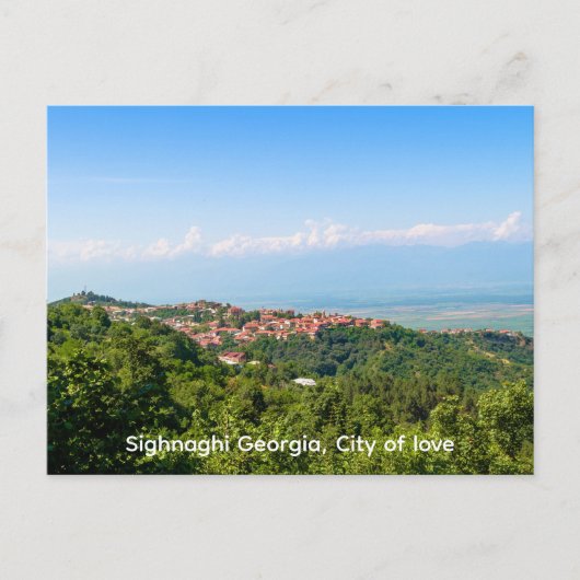 Signagi Sighnaghi Georgia, Stad van de liefde Briefkaart (Voorkant)