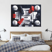 Signal 0249 canvas afdruk (Insitu (Slaapkamer))