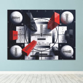 Signal 0249 canvas afdruk (Insitu (Houten vloer))