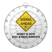 Signal Ahead (Sign.) Investeer beide Bull Beer Mar Dartbord (Voorkant)