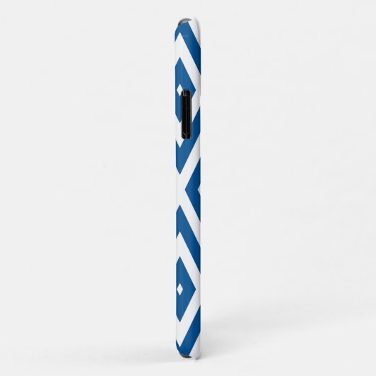 Signal Blue Moods Diamond Chevrons Case-Mate iPhone Case (Achterkant/rechts)