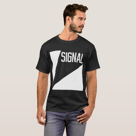 Signal Comics T-Shirt - Black (Voorkant volledig)
