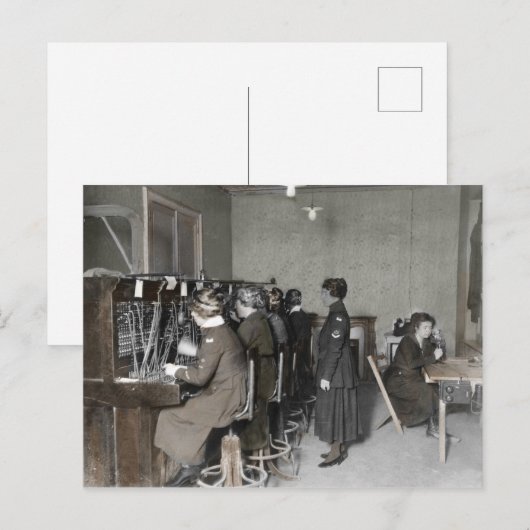 Signal Corp Women wwi Feestdagenkaart (Voorkant / Achterkant)