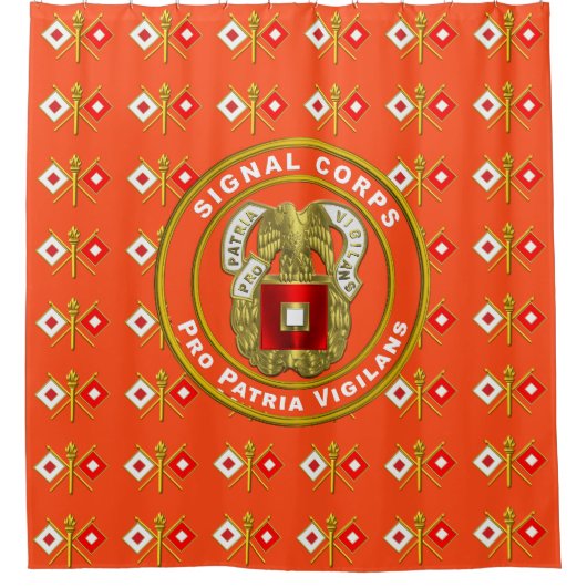 Signal Corps Douchegordijn (Voorkant)