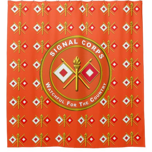 Signal Corps Douchegordijn (Voorkant)