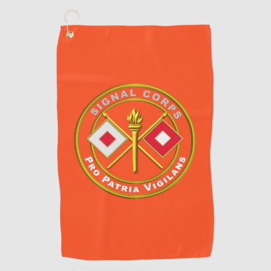 Signal Corps Golfhanddoek (Voorkant)