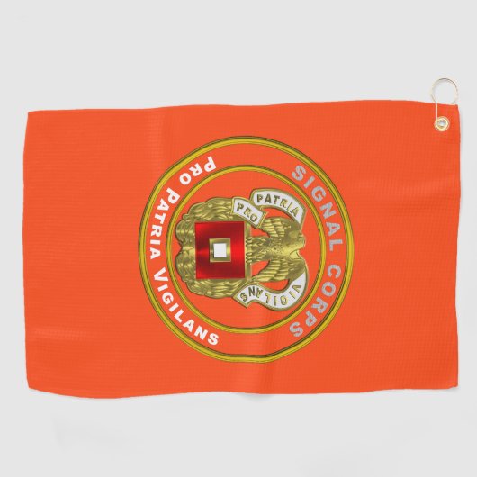 Signal Corps Golfhanddoek (Horizontaal)