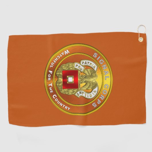 Signal Corps Golfhanddoek (Horizontaal)