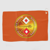 Signal Corps Golfhanddoek (Horizontaal)