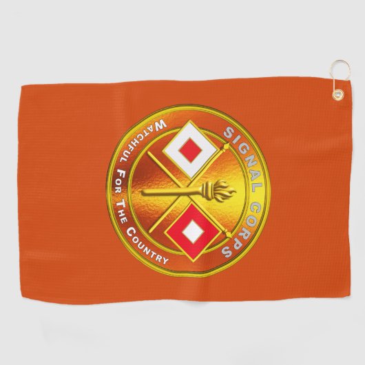 Signal Corps Golfhanddoek (Horizontaal)