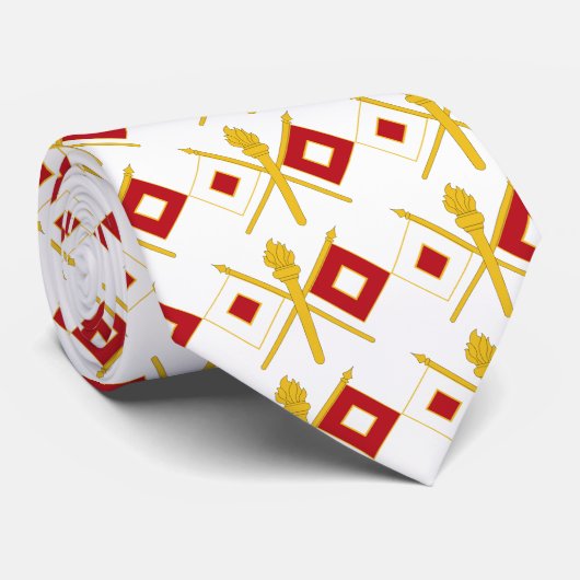 Signal Corps Insignia Stropdas (Opgerold)