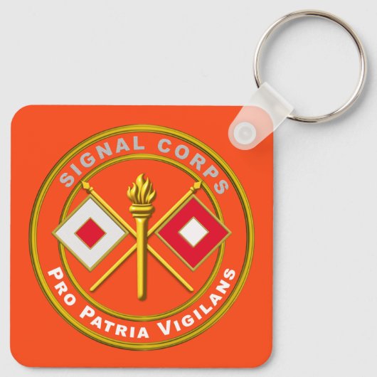 Signal Corps Sleutelhanger (Achterkant)