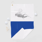 Signal flag Alpha Golfhanddoek (Insitu)