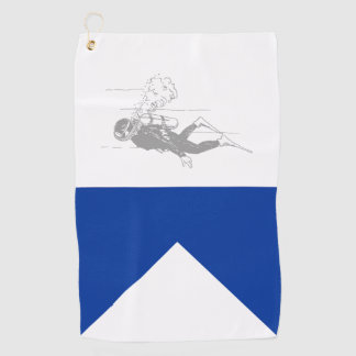 Signal flag Alpha Golfhanddoek