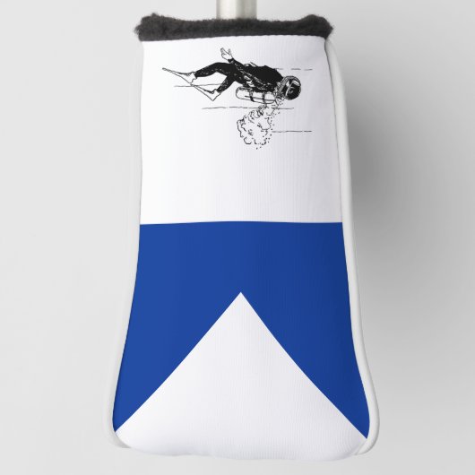 Signal flag Alpha Golfheadcover (Draai 90)