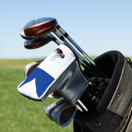 Signal flag Alpha Golfheadcover (Insitu)
