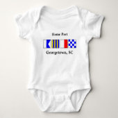 Signal Flag Port of Georgetown Baby Body Suit Romper (Voorkant)