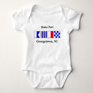 Signal Flag Port of Georgetown Baby Body Suit Romper