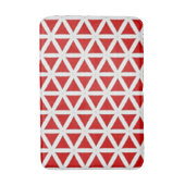 Signal Flux – Red & White Modern Design Badmat (Voorkant Verticaal)