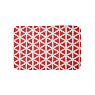 Signal Flux – Red & White Modern Design Badmat