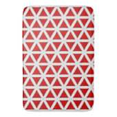 Signal Flux – Red & White Modern Design Badmat (Voorkant Verticaal)