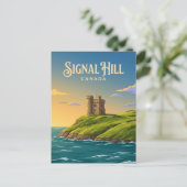 Signal Hill Canada Briefkaart (Staand voorkant)