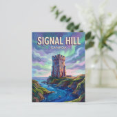 Signal Hill Canada Briefkaart (Staand voorkant)