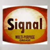 Signal Multi-Purpose Grease sign wethered vers. Poster (Voorkant)