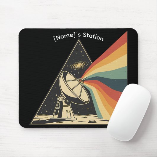 Signal Received - Custom Streamer Station Desk Mat Muismat (Met muis)