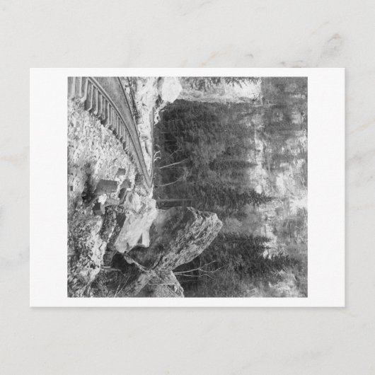 Signal Rock Near Railroad Track Briefkaart (Voorkant)