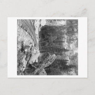 Signal Rock Near Railroad Track Briefkaart